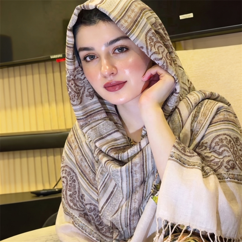 Vintage Fashion For Women - Vintage Paisley-Print Hijab Modischer Schal Damen