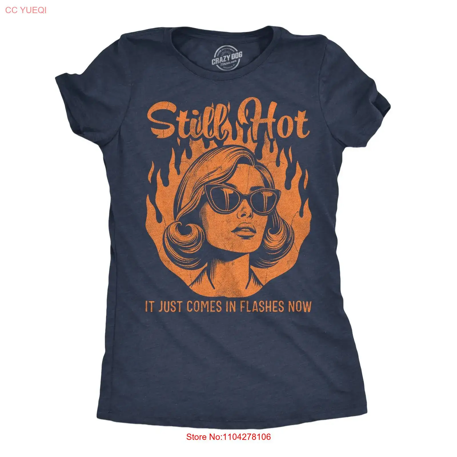 Vintage Fashion Now - Lustiges Damen-T-Shirt „Still Hot It Just