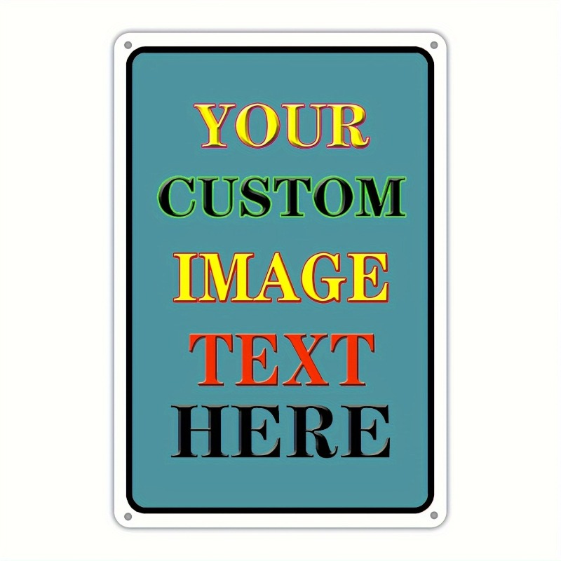 Vintage Fashion Plates - Personalisiertes Rechteckiges Eisenblechschild mit Eigenem Foto,