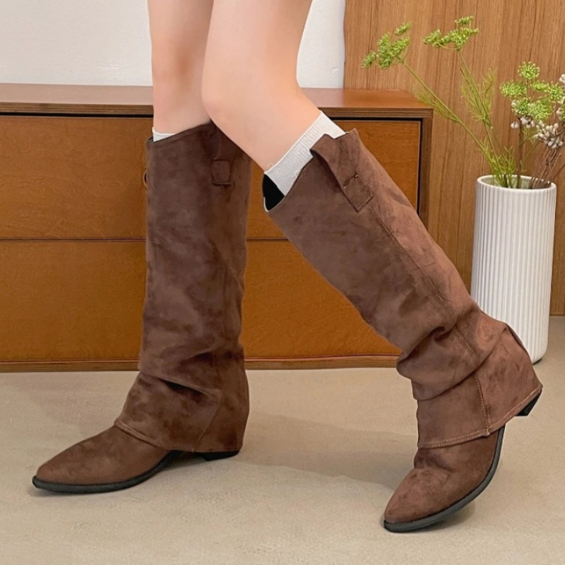 Vintage Fashion Rome - Herbst Winter Vintage Dickabsatz Damen Kniehohe