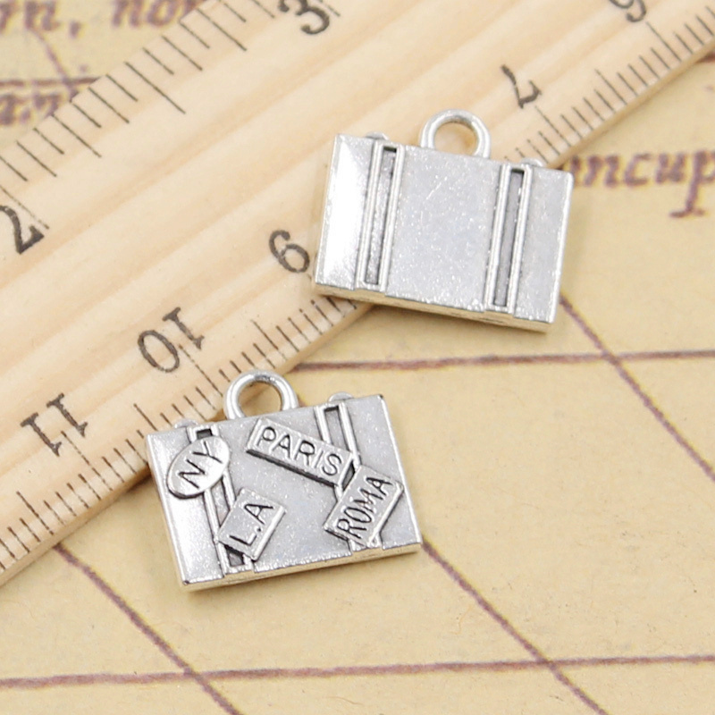 Vintage Fashion New York - 10 stücke Charms Reisetaschen New York