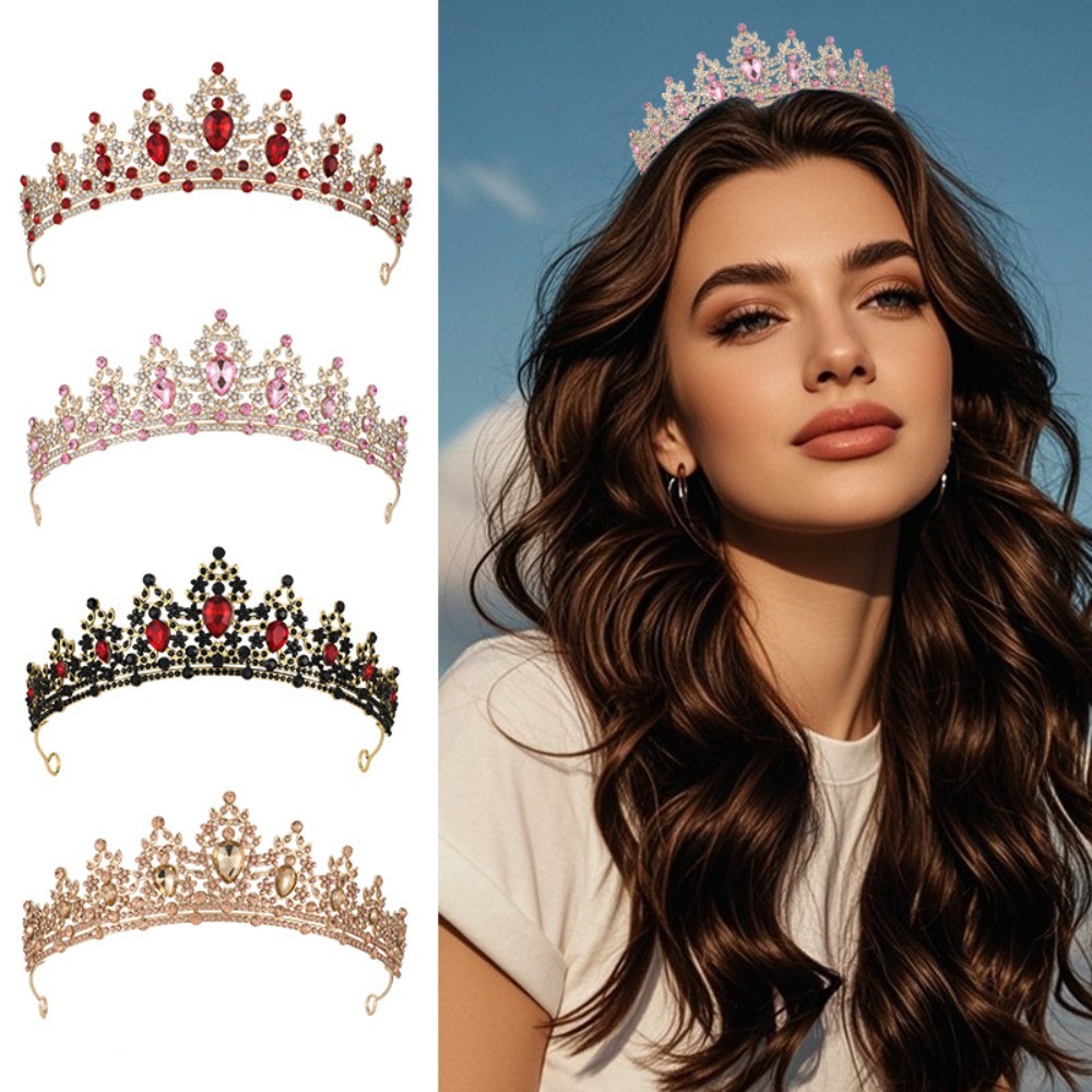 Vintage Fashion For Women - Vintage Blatt- und Rankenmuster Versilberte Strass-Brautkrone