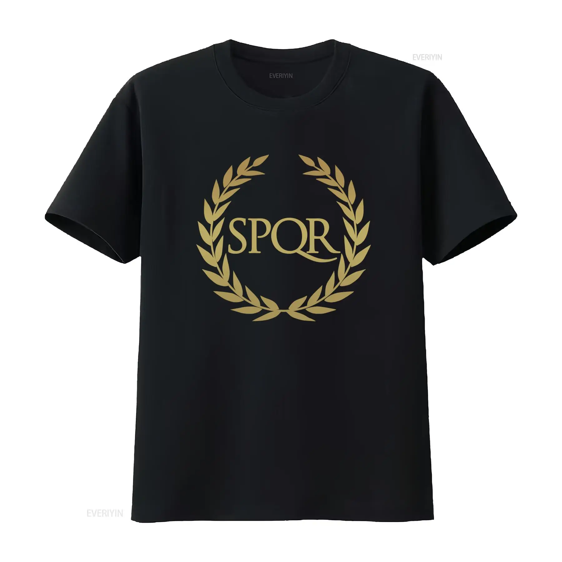 Vintage Fashion Rome - SPQR T-Shirt mit antikem Rom-Symbol und