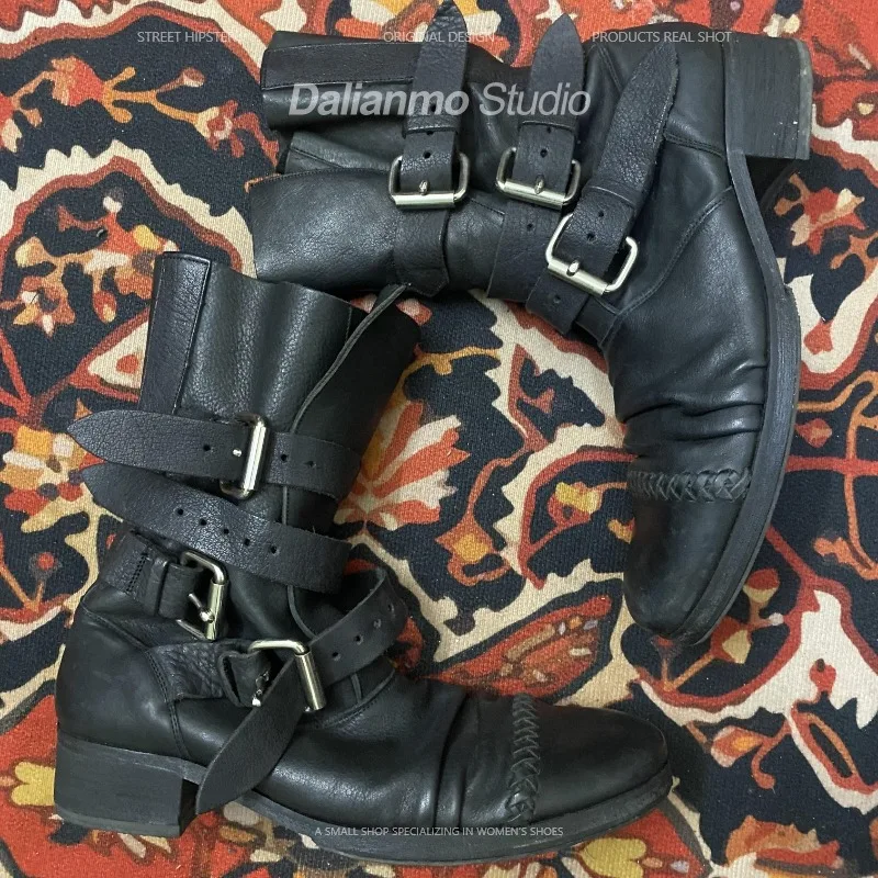Modische Herren-Motorradstiefe – Vintage Fashion For Men Bewertung und Preis