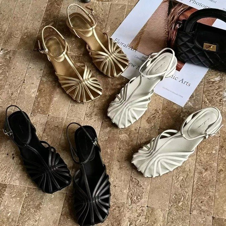 Französische Vintage-Sandalen  – Vintage Style Women Fashion Bewertung und Preis