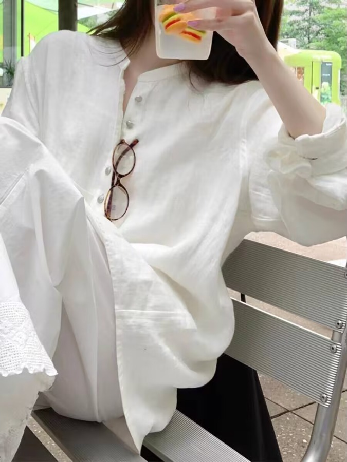 Damen Leinen-Sonnenschutzhemd  – Vintage Fashion Meaning Bewertung und Preis