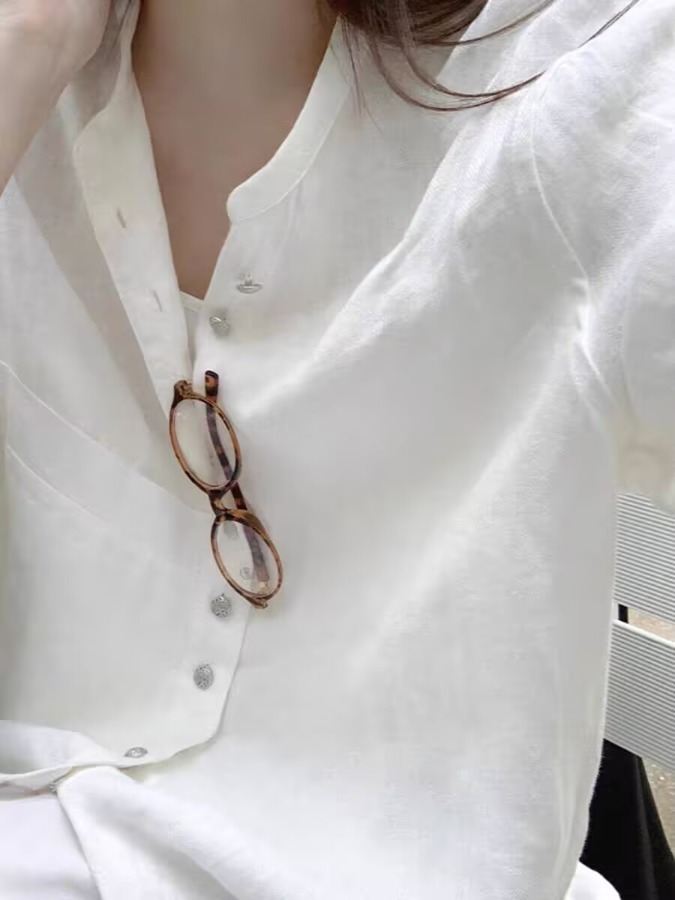 Damen Leinen-Sonnenschutzhemd  – Vintage Fashion Meaning Bewertung und Preis
