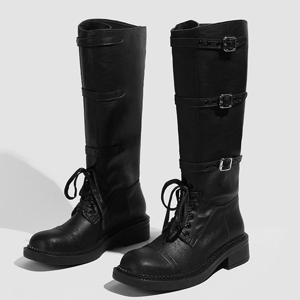 Frauen Kniehohe Stiefel Vintag – Vintage Style Women Fashion Bewertung und Preis
