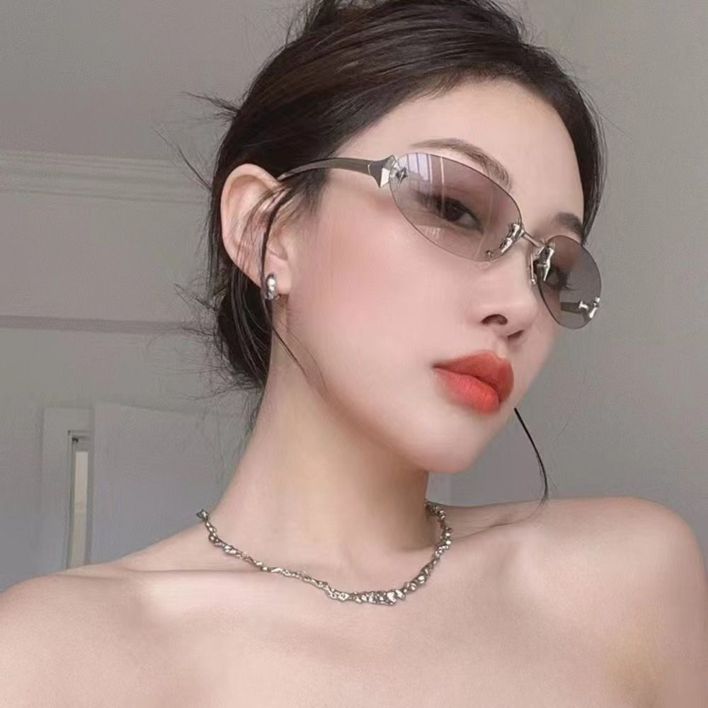 Rahmenlose Sonnenbrille im Y2K – Vintage Fashion Trends Bewertung und Preis