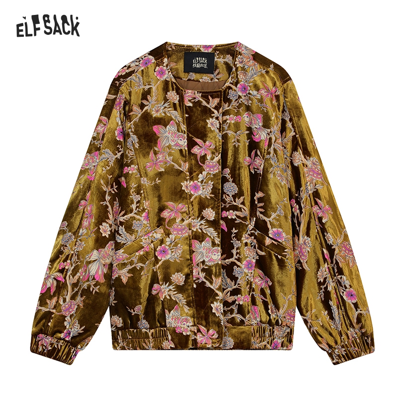 ELFSACK Gold-Samtjacke für Dam – Velvet Blazer Vintage Bewertung und Preis