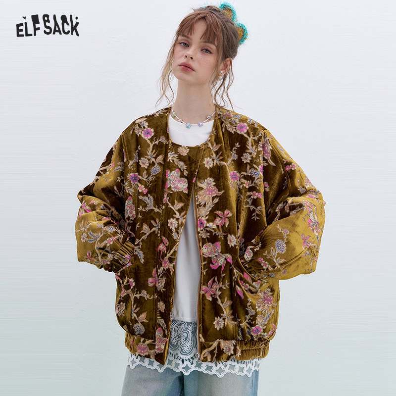 ELFSACK Gold-Samtjacke für Dam – Velvet Blazer Vintage Bewertung und Preis
