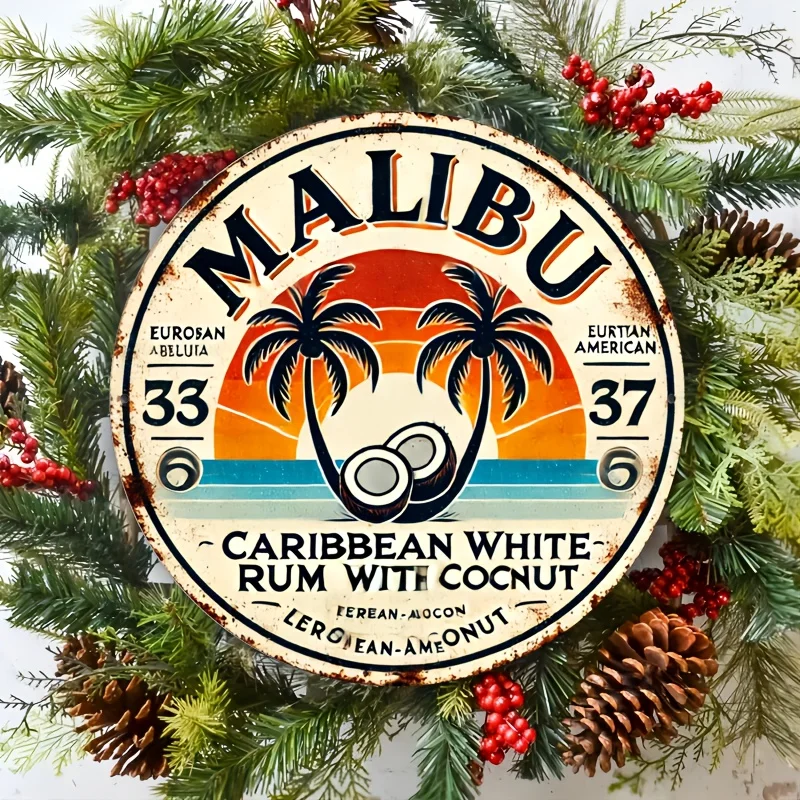 Vintage Malibu Rum Coconut Alu – Vintage Fashion Plates Bewertung und Preis