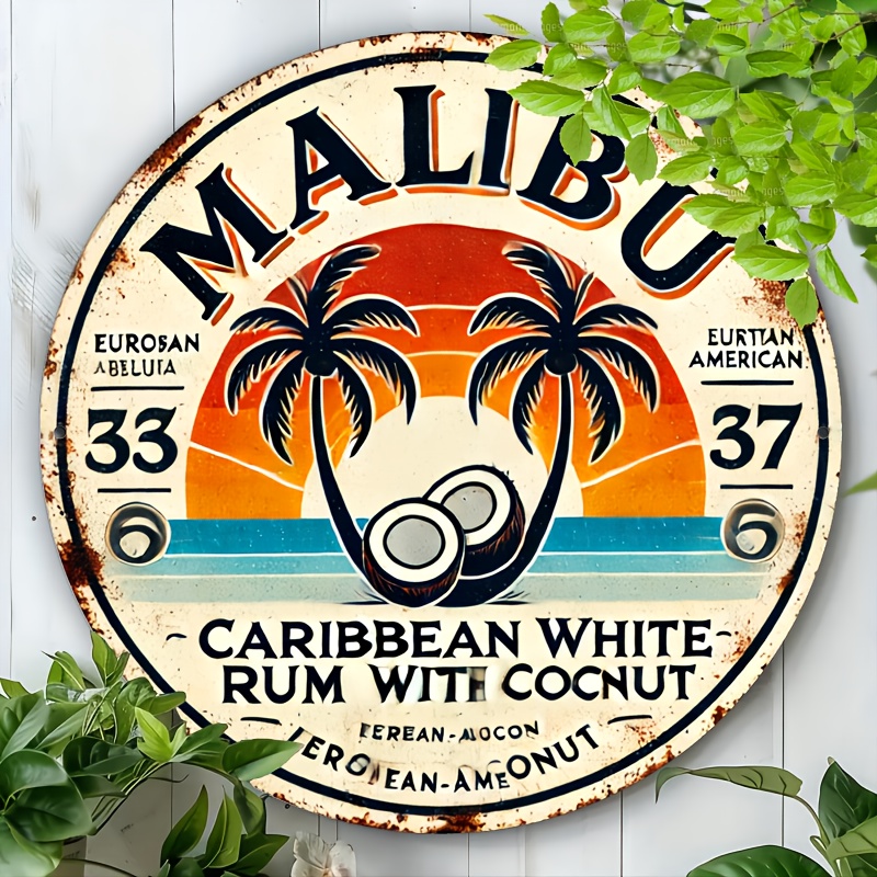 Vintage Malibu Rum Coconut Alu – Vintage Fashion Plates Bewertung und Preis