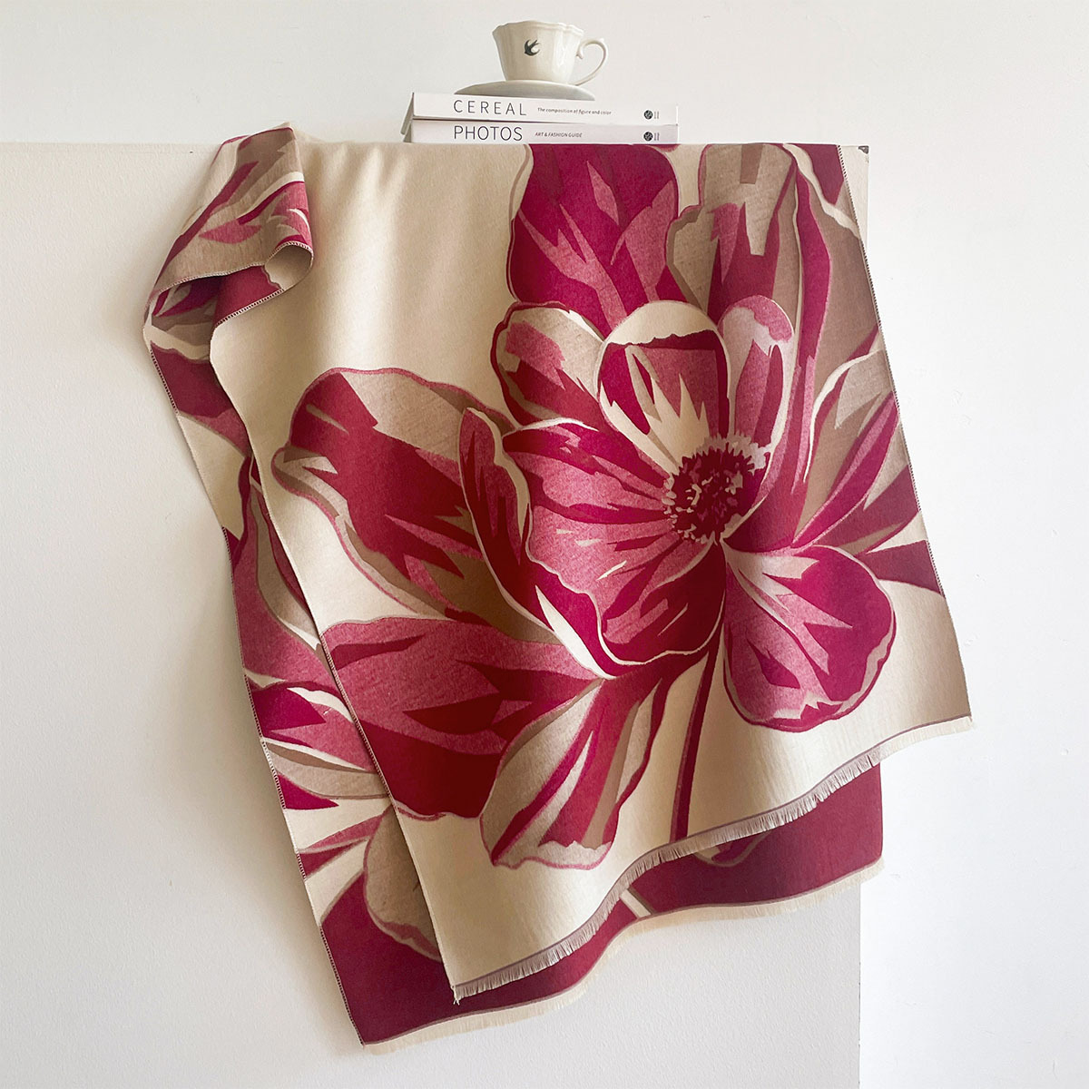 Schal für Damen, Blumen-Jacqua – Vintage Fashion Wear Bewertung und Preis