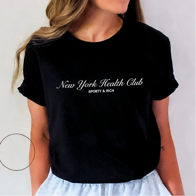 New York Buchstaben Druck Frau – Vintage Fashion New York Bewertung und Preis