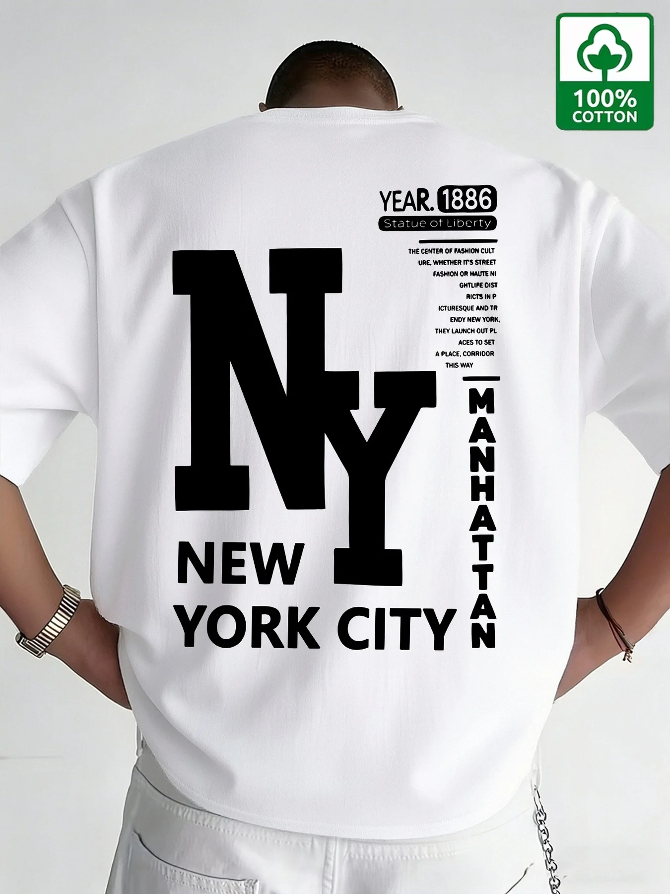 Herren NYC T-Shirt aus Baumwol – Vintage Fashion New York Bewertung und Preis