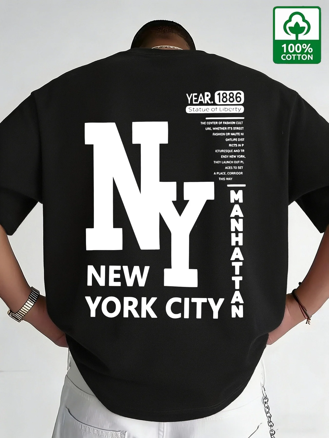 Herren NYC T-Shirt aus Baumwol – Vintage Fashion New York Bewertung und Preis