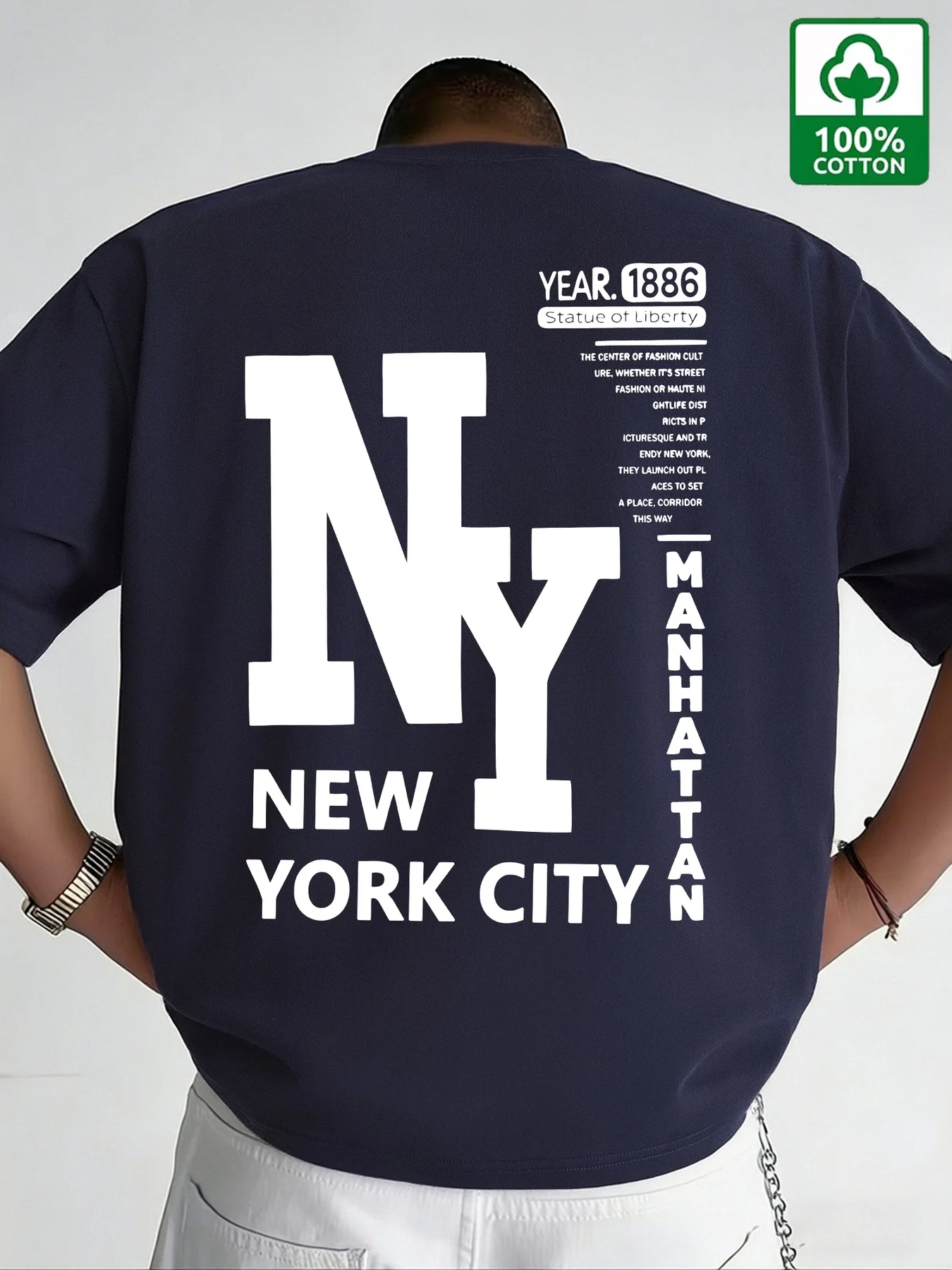 Herren NYC T-Shirt aus Baumwol – Vintage Fashion New York Bewertung und Preis