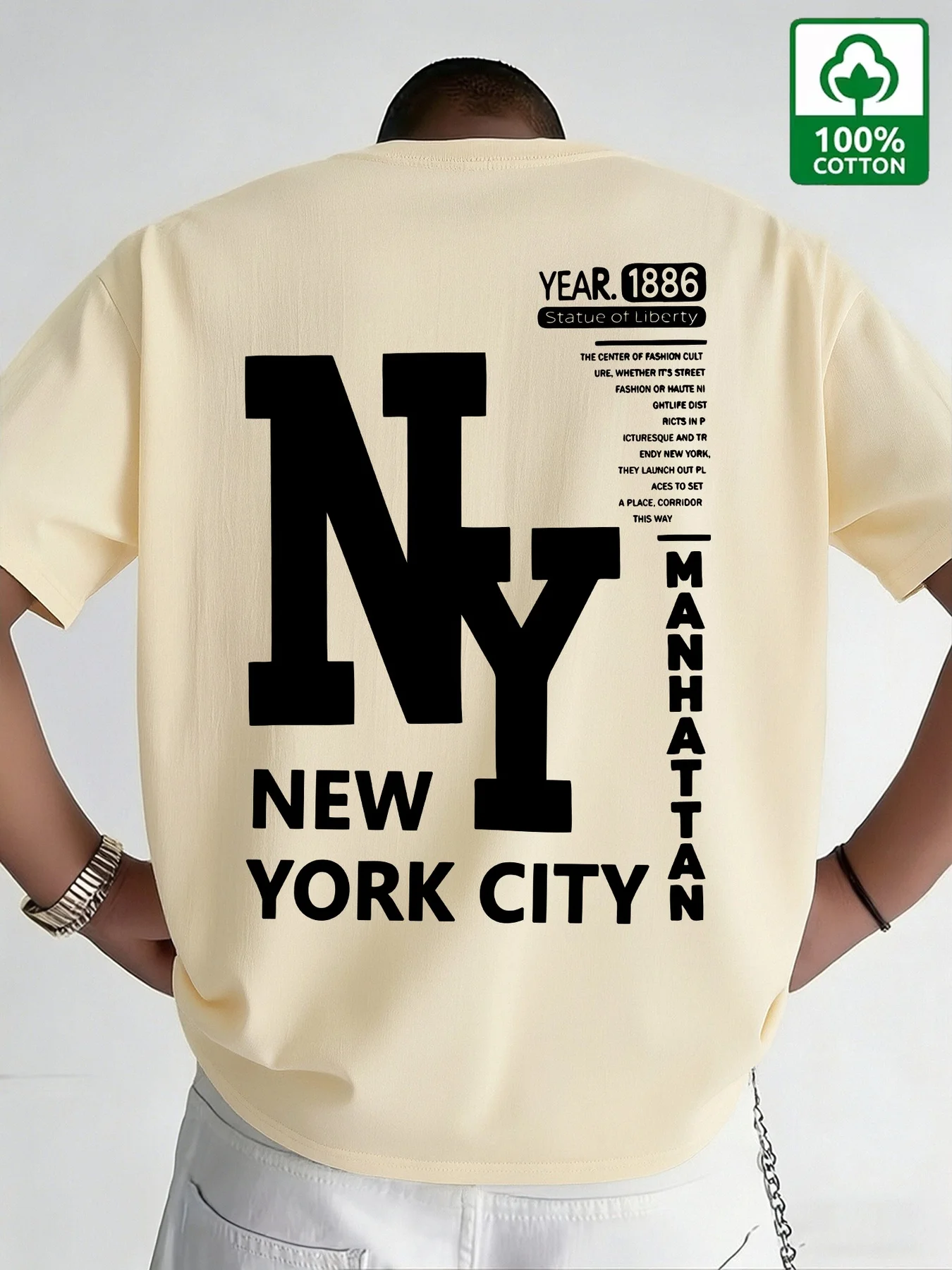 Herren NYC T-Shirt aus Baumwol – Vintage Fashion New York Bewertung und Preis