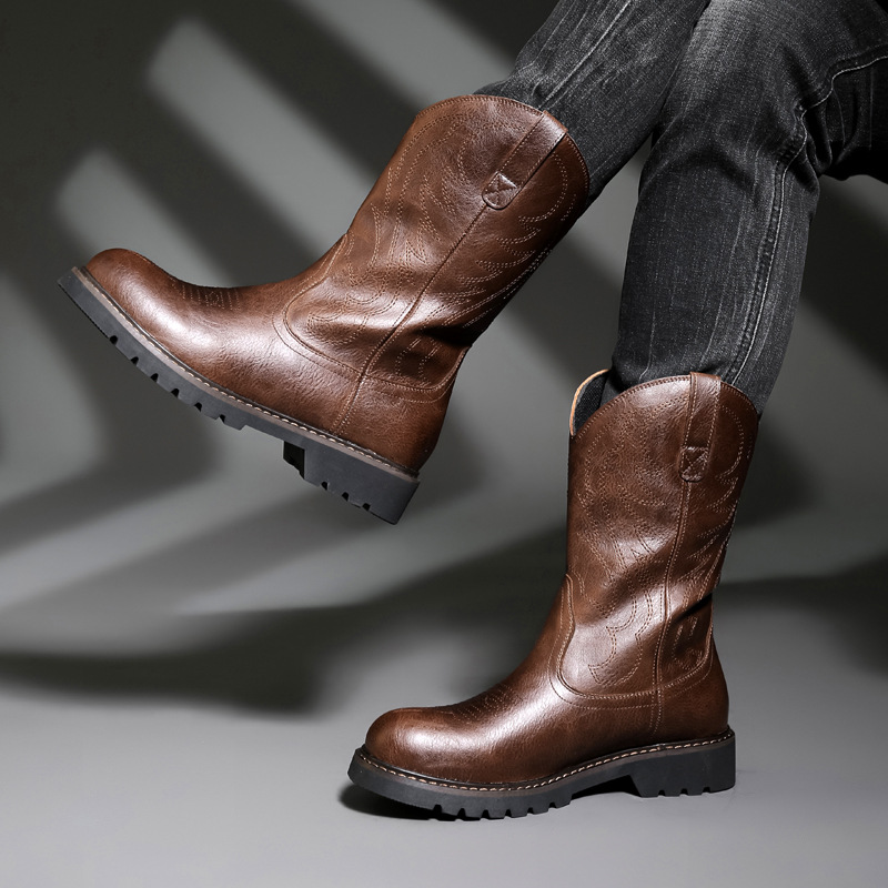 Mode Herren Cowboy Stiefel Neu – Vintage Fashion For Men Bewertung und Preis