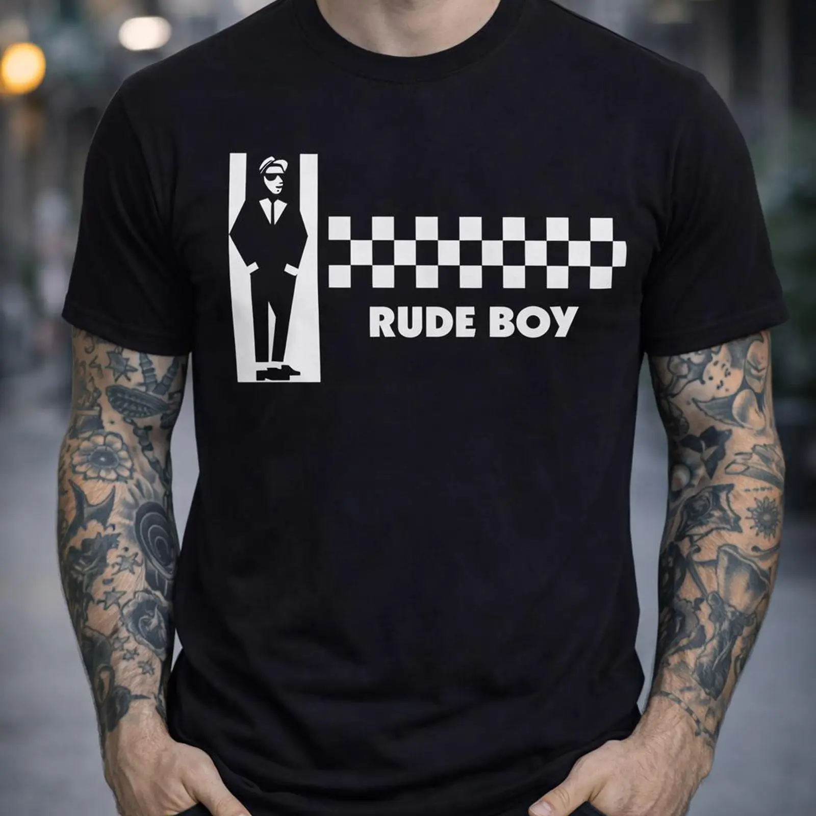 Rude Boy 2Tone Ska T-Shirt, kl – Vintage Fashion Revival Bewertung und Preis