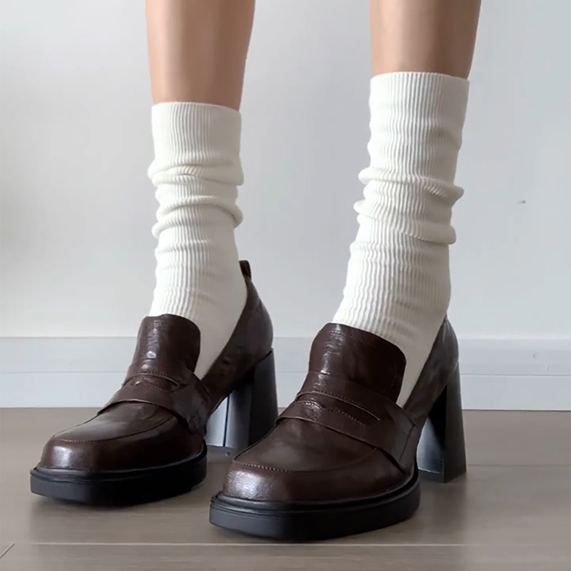 College-Stil Damen-Loafer-Schu – Vintage Style Women Fashion Bewertung und Preis