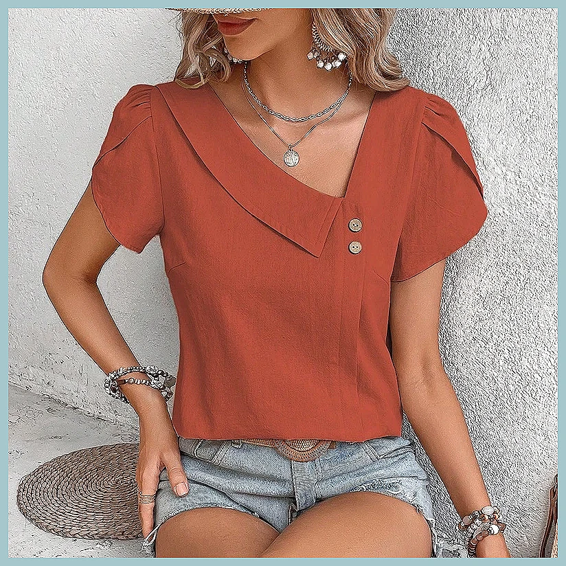 2024 Sommer Vintage Einfarbige – Vintage Fashion For Women Bewertung und Preis